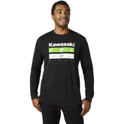 FOXRACING T-Shirt À Manches Longues Premium Kawasaki Stripes