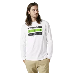 FOXRACING T-Shirt À Manches Longues Premium Kawasaki Stripes